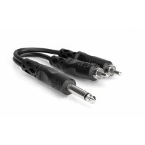 Y CABLE 1/4" TS - RCA