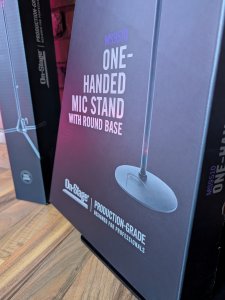 Production-Grade Mic Stand with 12" Round Base