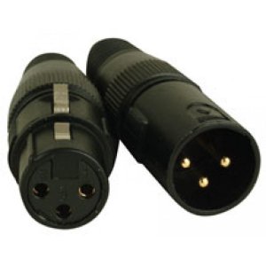 10 FOOT, 3 PIN, PRO, DMX CABLE. PVC JACK
