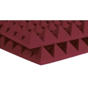 4″ Studiofoam Pyramids (6-pack, 2'x2'x4″, Burgundy)