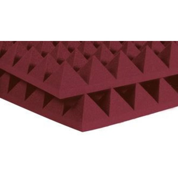 4" Studiofoam Pyramids (6-pack, 2'x2'x4", Burgundy)