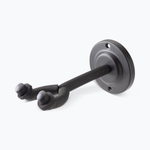 Wall-Mount Guitar Hanger with Round Metal Base
