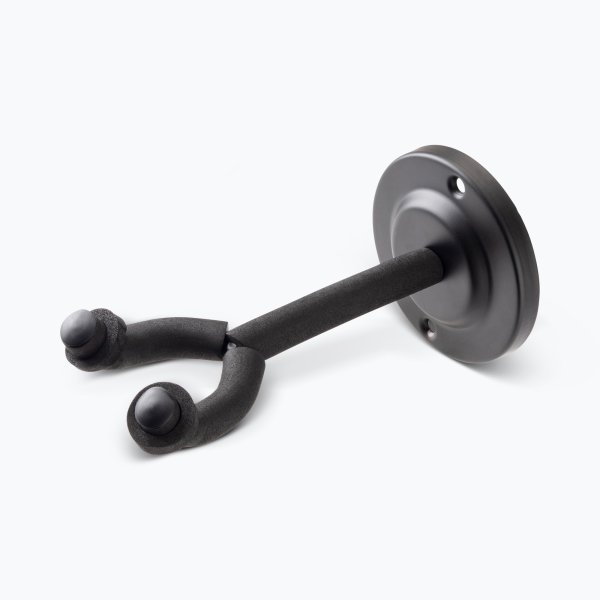 Wall-Mount Guitar Hanger with Round Metal Base