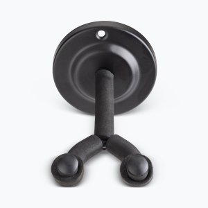 Wall-Mount Guitar Hanger with Round Metal Base