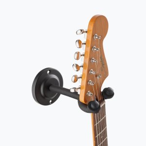 Wall-Mount Guitar Hanger with Round Metal Base