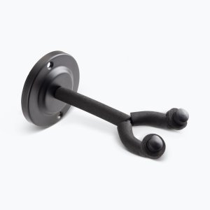 Wall-Mount Guitar Hanger with Round Metal Base