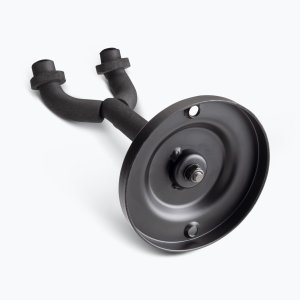 Wall-Mount Guitar Hanger with Round Metal Base