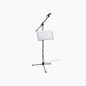 Clamp-On Sheet Music Bookplate for Mic Stands