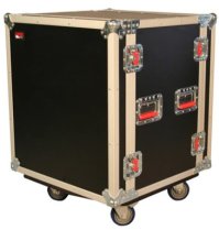 12-Space Shockmounted Flight Case with Casters