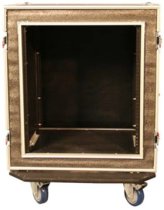 12-Space Shockmounted Flight Case with Casters