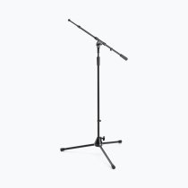 Production-Grade Mic Stand with Tripod Base and Telescoping Boom Arm