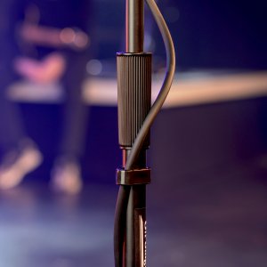 Production-Grade Mic Stand with Tripod Base and Telescoping Boom Arm