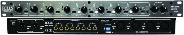 Rolls Rm85 2 Zone 8 Ch Mic/line Mixer