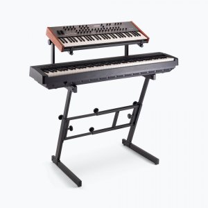 Folding-Z Keyboard Stand with Second Tier