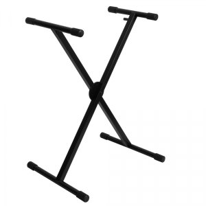 ERGO-LOK Single-X Keyboard Stand with Welded Construction