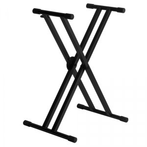 ERGO-LOK Double-X Keyboard Stand with Welded Construction