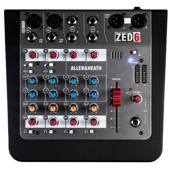 2 Mic/Line with Active DI, 2 Stereo Inputs, 2-band