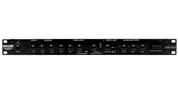 Art Mx622bt Six Channel Stereo Mixer