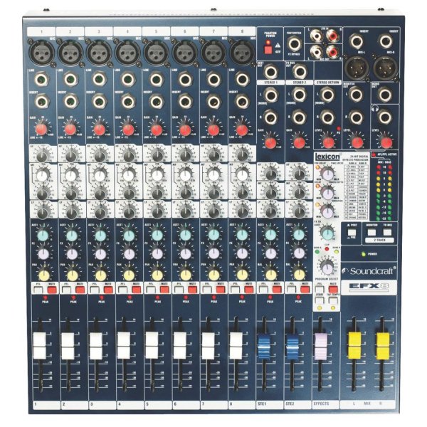 EFX Series 8+2-Channel Mixer with Lexicon FX