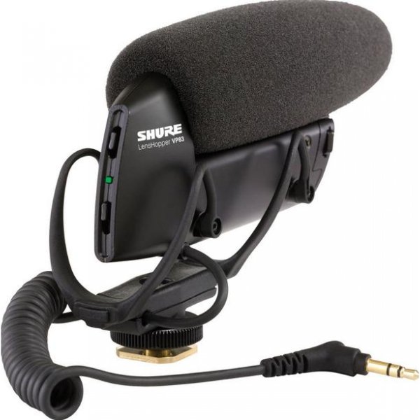 Camera-mount shotgun microphone