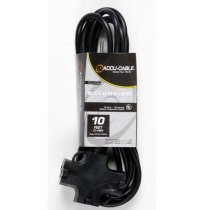 10' 3-Way AC Extension Cable - 16 Gauge