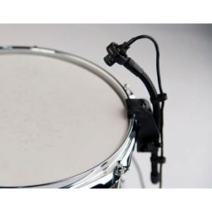 Miniature Instrument Microphone with Drum Rim Mount