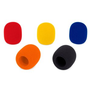 Handheld Microphone Windscreen (5-pack, mixed colo