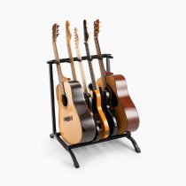 Five-Space Foldable Multi-Guitar Rack