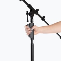 One-Handed Boom Mic Stand with Tripod Base