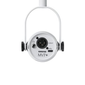 Shure MV7Plus-WXLR/USB Speech Mic White