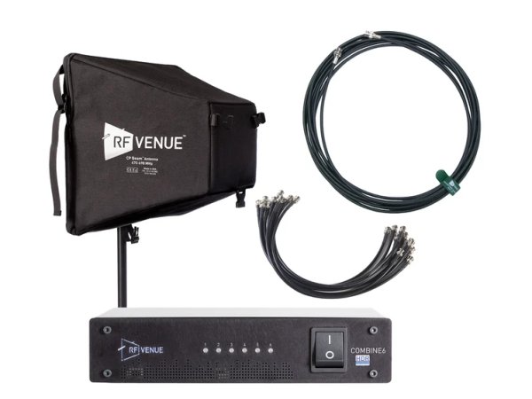 6 Channel In-Ear Monitor Pack with CP Beam Antenna and Cable