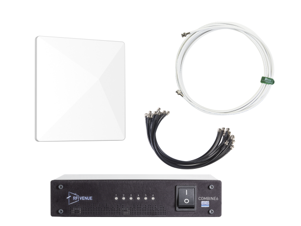 6 Channel In-Ear Monitor Upgrade Pack with White CP Architectural Antenna