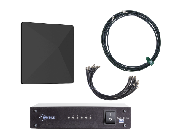 6 Channel In-Ear Monitor Upgrade Pack with Black CP Architectural Antenna