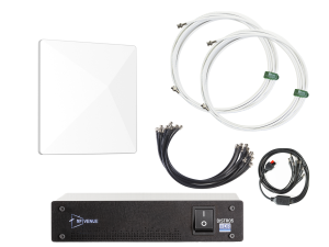 5 Channel Wireless Microphone Upgrade Pack with White Diversity Architectural Antenna